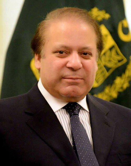 Portræt af Nawaz Sharif