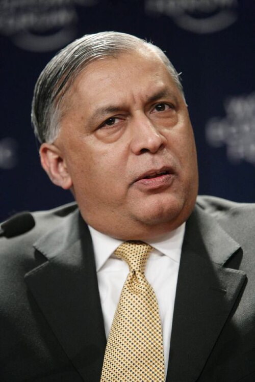 Portræt af Shaukat Aziz