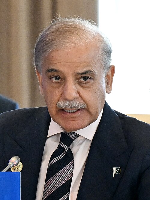 Portræt af Shehbaz Sharif