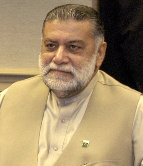 Portræt af Zafarullah Khan Jamali